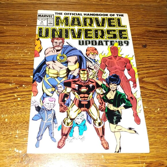 Official Handbook of Marvel Universe Update '89 #4 Human Torch to Mandarin - Picture 1 of 3